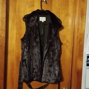 Banana Republic Faux Fur Vest